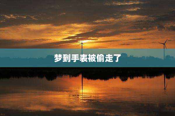 梦到手表被偷走了