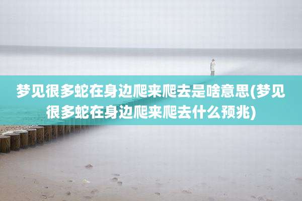 梦见很多蛇在身边爬来爬去是啥意思(梦见很多蛇在身边爬来爬去什么预兆)