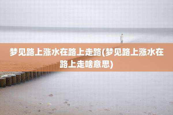 梦见路上涨水在路上走路(梦见路上涨水在路上走啥意思)