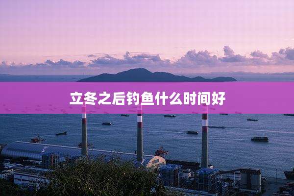 立冬之后钓鱼什么时间好