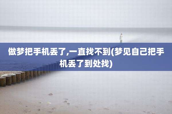 做梦把手机丢了,一直找不到(梦见自己把手机丢了到处找)