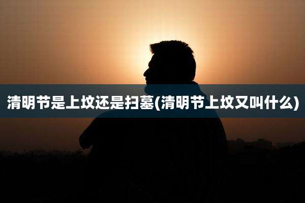 清明节是上坟还是扫墓(清明节上坟又叫什么)