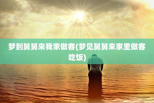 梦到舅舅来我家做客(梦见舅舅来家里做客吃饭)