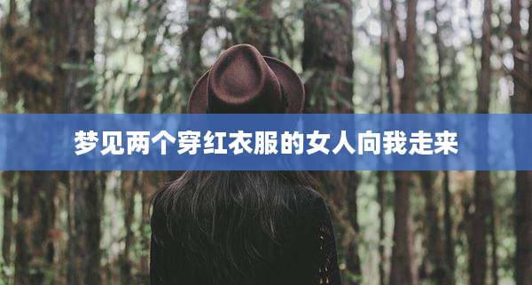 梦见两个穿红衣服的女人向我走来