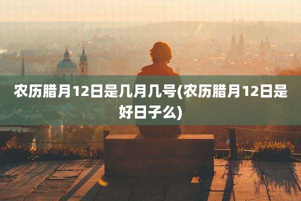农历腊月12日是几月几号(农历腊月12日是好日子么)