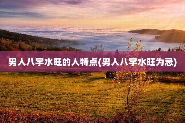 男人八字水旺的人特点(男人八字水旺为忌)