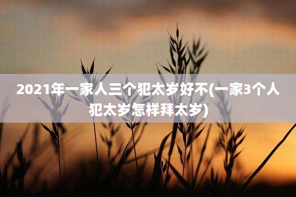 2021年一家人三个犯太岁好不(一家3个人犯太岁怎样拜太岁)