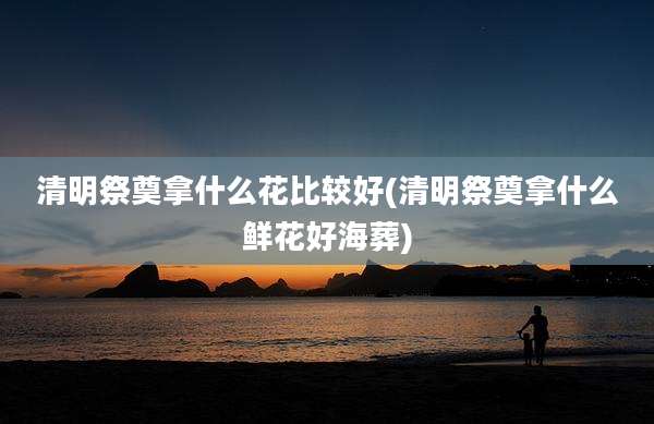 清明祭奠拿什么花比较好(清明祭奠拿什么鲜花好海葬)