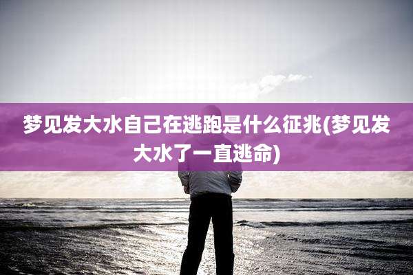 梦见发大水自己在逃跑是什么征兆(梦见发大水了一直逃命)