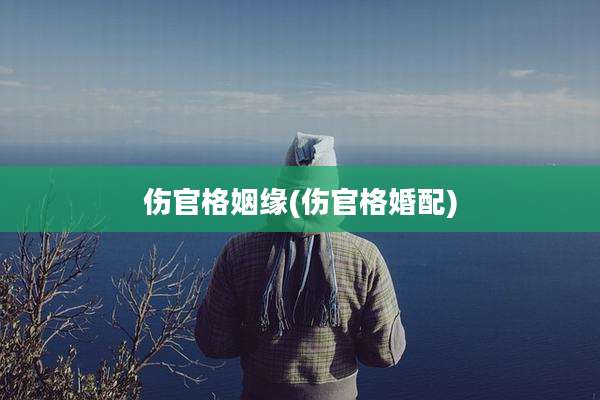 伤官格姻缘(伤官格婚配)