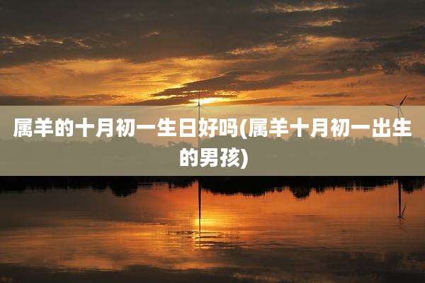 属羊的十月初一生日好吗(属羊十月初一出生的男孩)