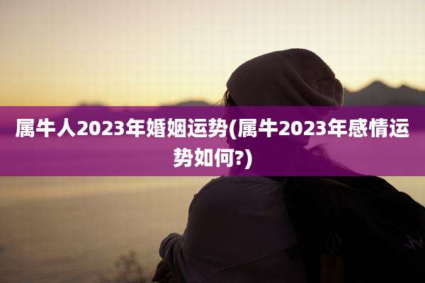 属牛人2023年婚姻运势(属牛2023年感情运势如何?)