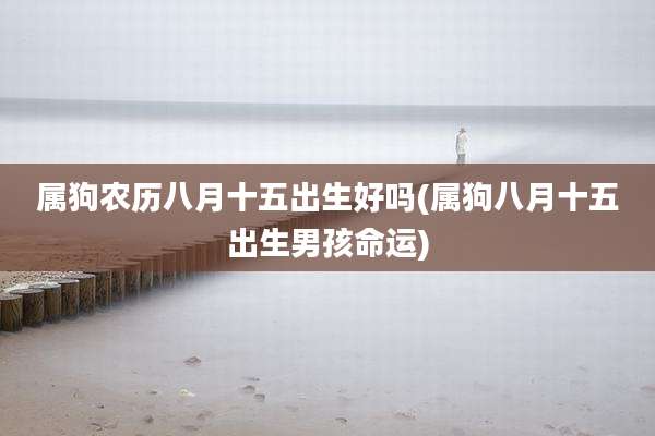 属狗农历八月十五出生好吗(属狗八月十五出生男孩命运)
