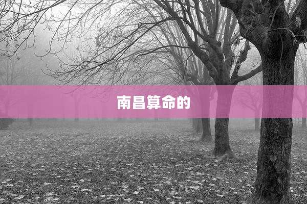 南昌算命的