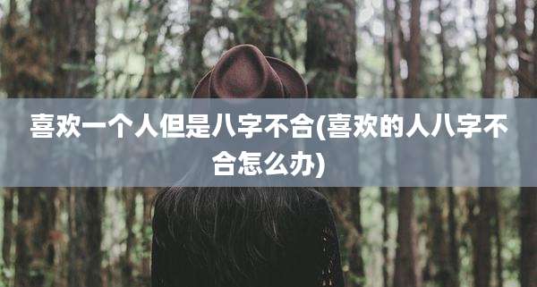 喜欢一个人但是八字不合(喜欢的人八字不合怎么办)