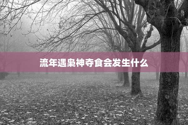 流年遇枭神夺食会发生什么