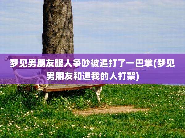 梦见男朋友跟人争吵被追打了一巴掌(梦见男朋友和追我的人打架)