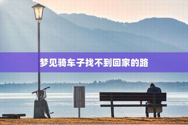 梦见骑车子找不到回家的路