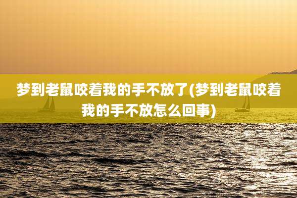 梦到老鼠咬着我的手不放了(梦到老鼠咬着我的手不放怎么回事)