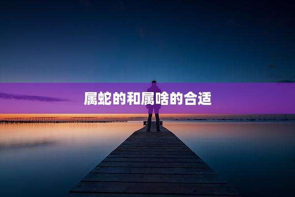 属蛇的和属啥的合适