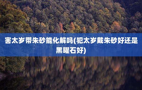 害太岁带朱砂能化解吗(犯太岁戴朱砂好还是黑曜石好)
