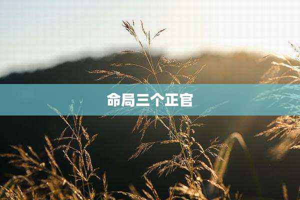 命局三个正官