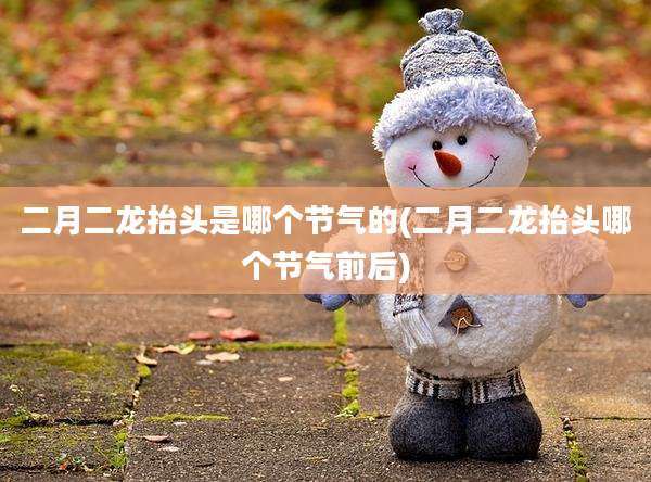 二月二龙抬头是哪个节气的(二月二龙抬头哪个节气前后)