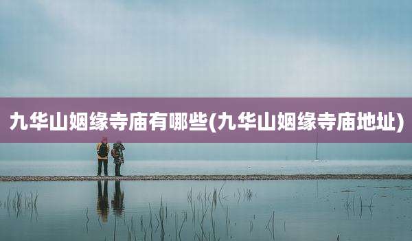 九华山姻缘寺庙有哪些(九华山姻缘寺庙地址)