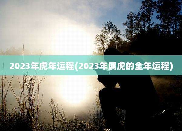 2023年虎年运程(2023年属虎的全年运程)