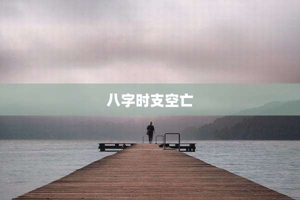 八字时支空亡