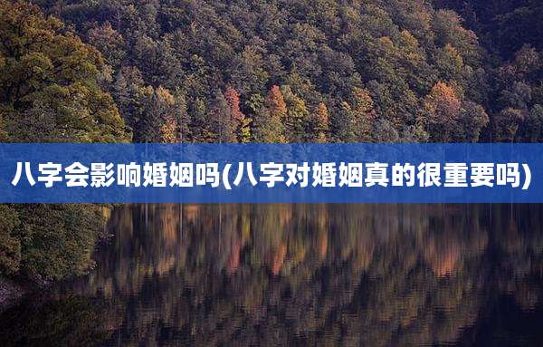 八字会影响婚姻吗(八字对婚姻真的很重要吗)