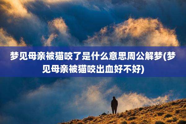 梦见母亲被猫咬了是什么意思周公解梦(梦见母亲被猫咬出血好不好)