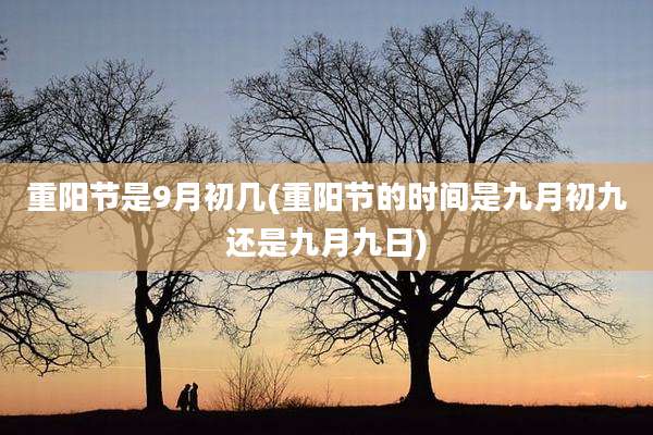 重阳节是9月初几(重阳节的时间是九月初九还是九月九日)