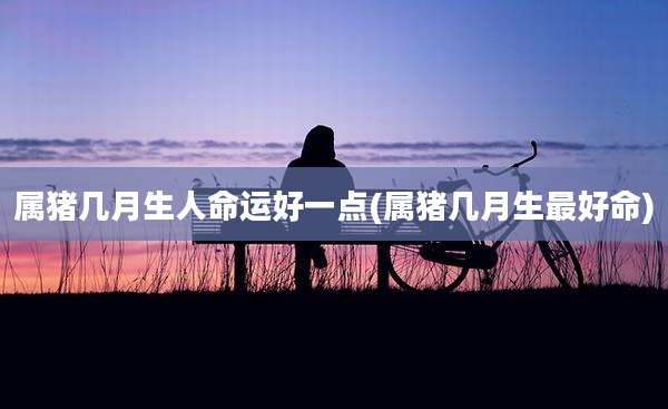 属猪几月生人命运好一点(属猪几月生最好命)