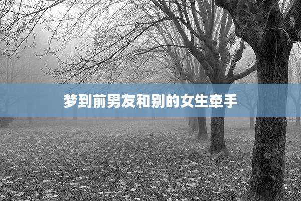 梦到前男友和别的女生牵手