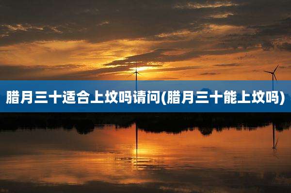 腊月三十适合上坟吗请问(腊月三十能上坟吗)