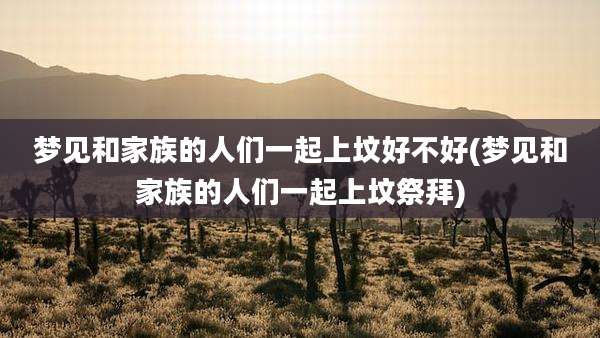梦见和家族的人们一起上坟好不好(梦见和家族的人们一起上坟祭拜)