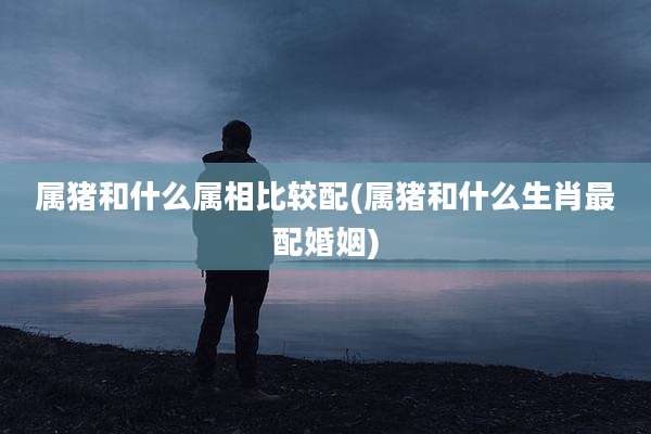 属猪和什么属相比较配(属猪和什么生肖最配婚姻)