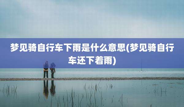 梦见骑自行车下雨是什么意思(梦见骑自行车还下着雨)