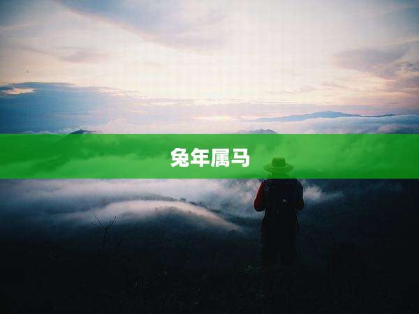 兔年属马