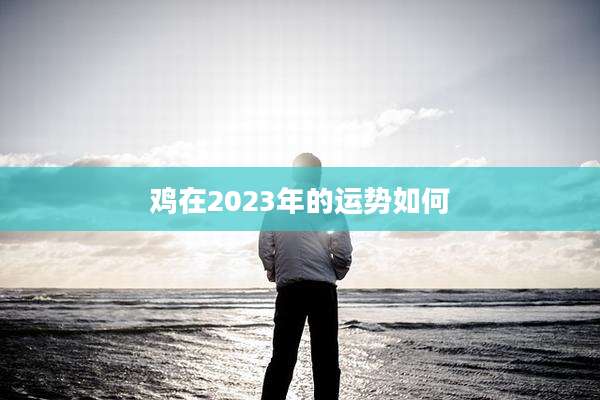 鸡在2023年的运势如何