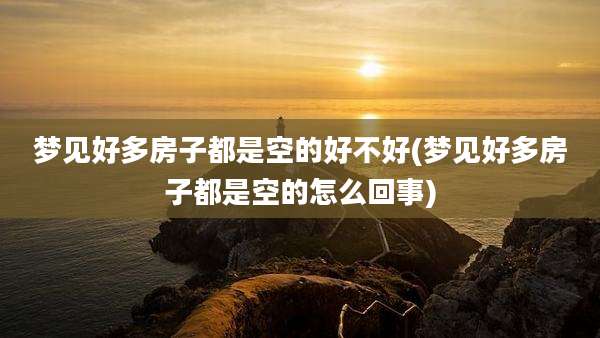 梦见好多房子都是空的好不好(梦见好多房子都是空的怎么回事)