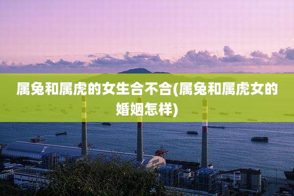 属兔和属虎的女生合不合(属兔和属虎女的婚姻怎样)