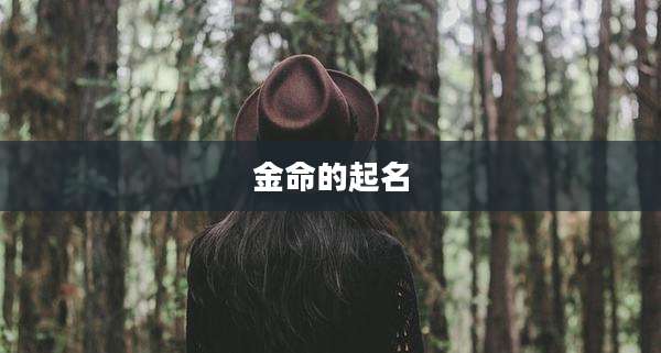 金命的起名
