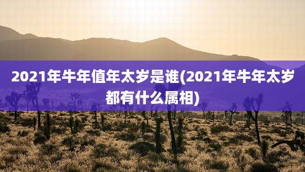 2021年牛年值年太岁是谁(2021年牛年太岁都有什么属相)