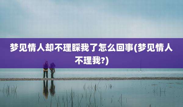 梦见情人却不理睬我了怎么回事(梦见情人不理我?)