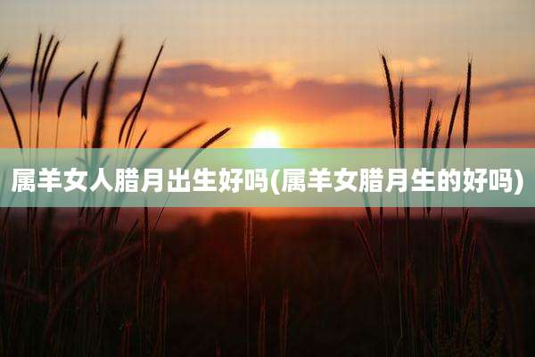 属羊女人腊月出生好吗(属羊女腊月生的好吗)