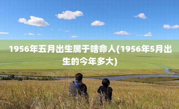 1956年五月出生属于啥命人(1956年5月出生的今年多大)