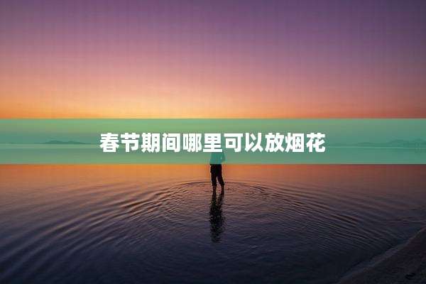 春节期间哪里可以放烟花