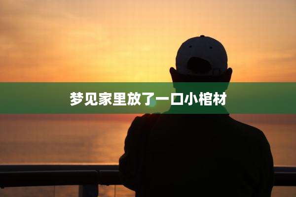 梦见家里放了一口小棺材